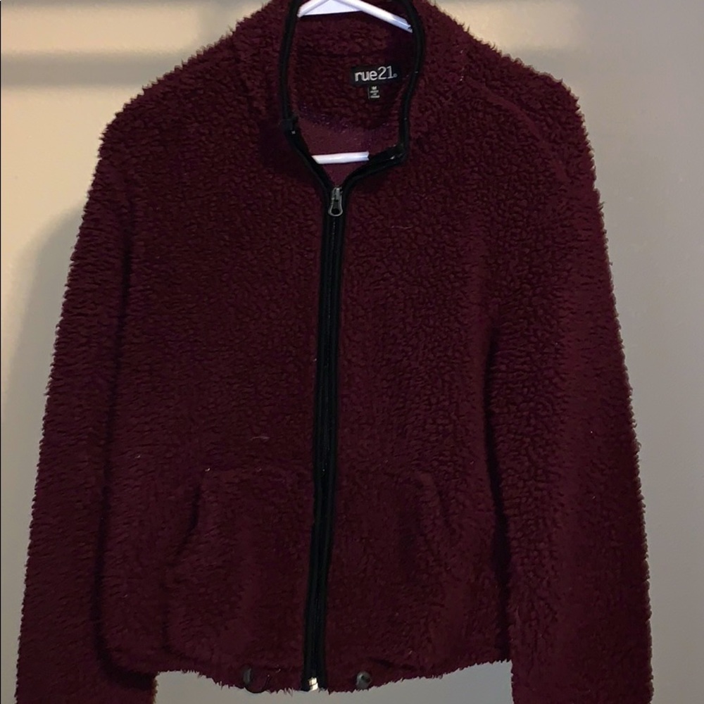 rue 21 fluff crop fit jacket